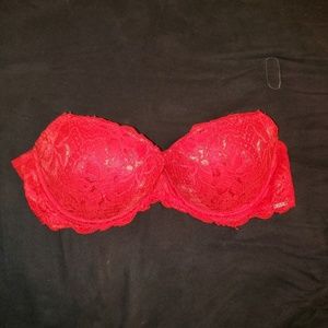 Red Victoria's secret bra